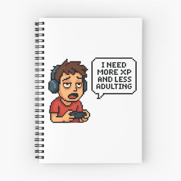 Item preview, Pixel Gamer Art – I Need More XP and Less Adulting designed and sold by DesignRush786.