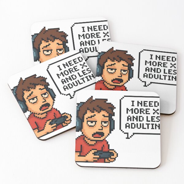 Item preview, Pixel Gamer Art – I Need More XP and Less Adulting designed and sold by DesignRush786.