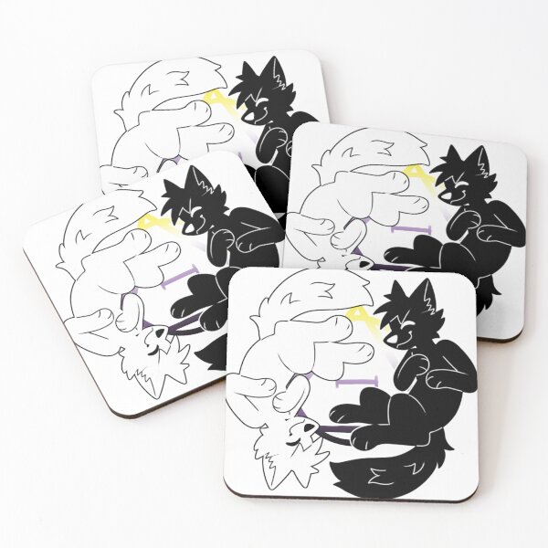 Item preview, inside u there are 2 wolves (non binary) designed and sold by fnrlfgtv.