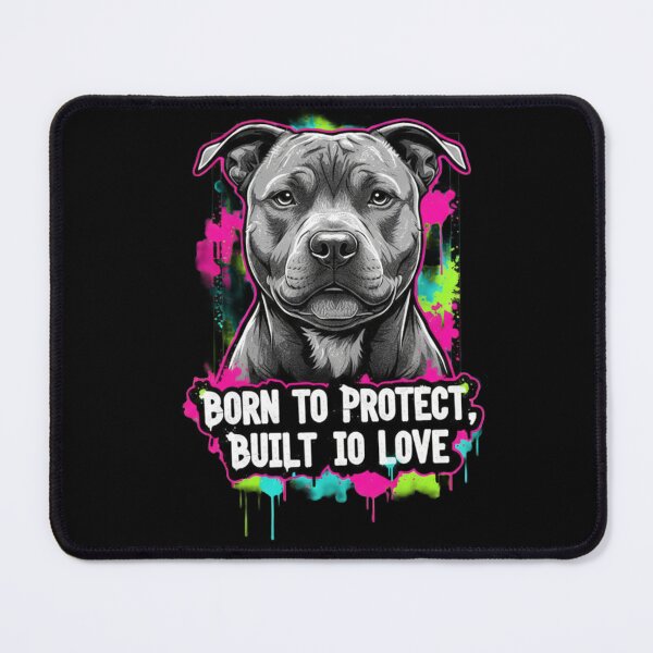 Item preview, Staffy Portrait: Born to Protect, Built to Love - Urban Graffiti Art designed and sold by ReptiWorks.