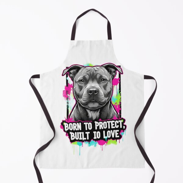 Item preview, Staffy Portrait: Born to Protect, Built to Love - Urban Graffiti Art designed and sold by ReptiWorks.