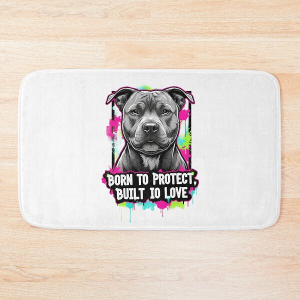 Item preview, Staffy Portrait: Born to Protect, Built to Love - Urban Graffiti Art designed and sold by ReptiWorks.