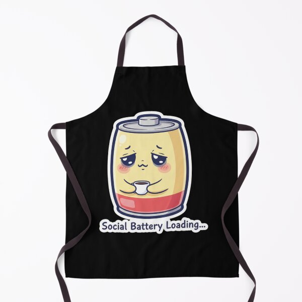 Item preview, Social Battery Loading – Funny Low Energy Humor Design designed and sold by JustCrafted.