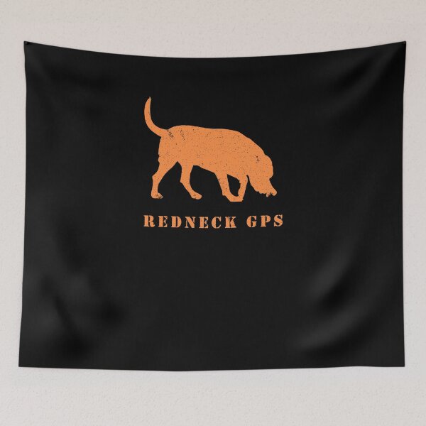 Item preview, Funny Redneck GPS Hunting Dog Trailer Trash Hunter Tee designed and sold by LookTwice.