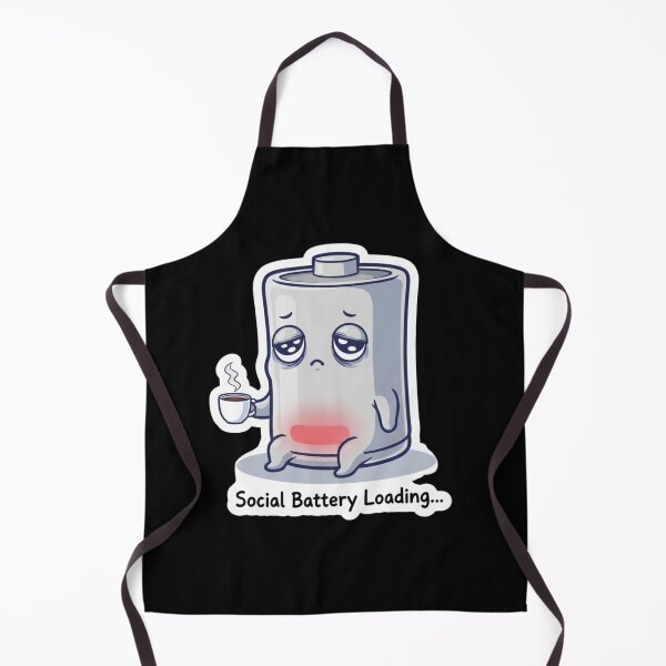 Item preview, Social Battery Loading – Funny Low Energy Humor Design designed and sold by JustCrafted.