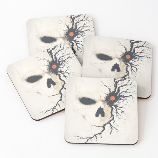 Item preview, Grunge Skull Face Dark Tree Branches Red Eye designed and sold by Shoot-The-Moon.