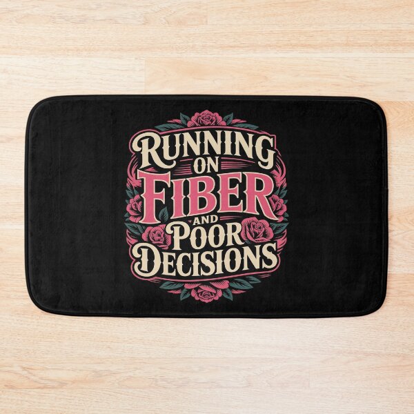 Item preview, Running on Fiber and Poor Decisions – Funny Getting Older designed and sold by LinlinsDemons.