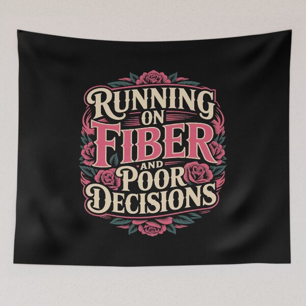 Item preview, Running on Fiber and Poor Decisions – Funny Getting Older designed and sold by LinlinsDemons.