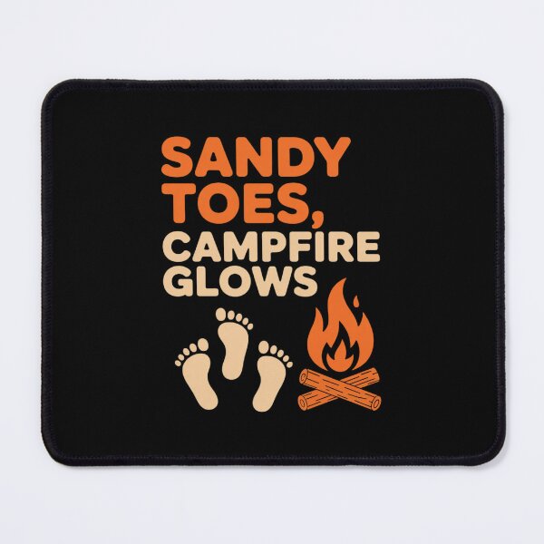 Item preview, Rustic Beach Vacation Sandy Toes Campfire Glows designed and sold by LinlinsDemons.