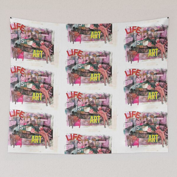 Item preview, Life Is Art designed and sold by LadyMiloShop.
