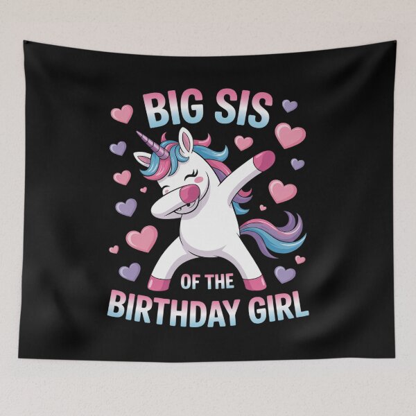 Item preview, Big Sis of the Birthday Girl Flossing Unicorn Big Sister designed and sold by KotexTemu.