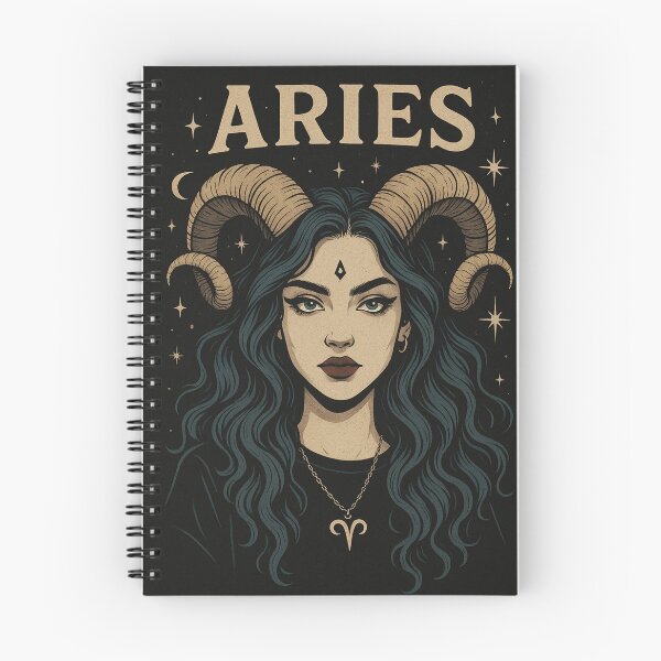Item preview, ARIES – ARIES GIRL, Mystic Aries Girl – Aries Zodiac Sign Illustration designed and sold by MrsMimpi.