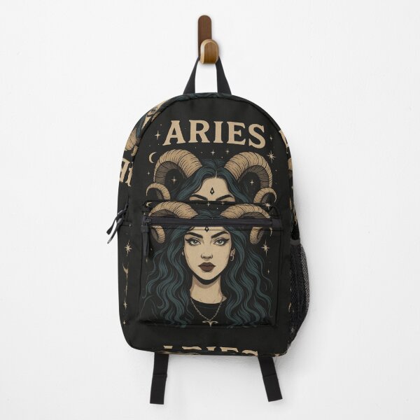 Artikelvorschau, WIDDER – ARIES GIRL, Mystic Aries Girl – Widder Sternzeichen Illustration entworfen und verkauft von MrsMimpi.