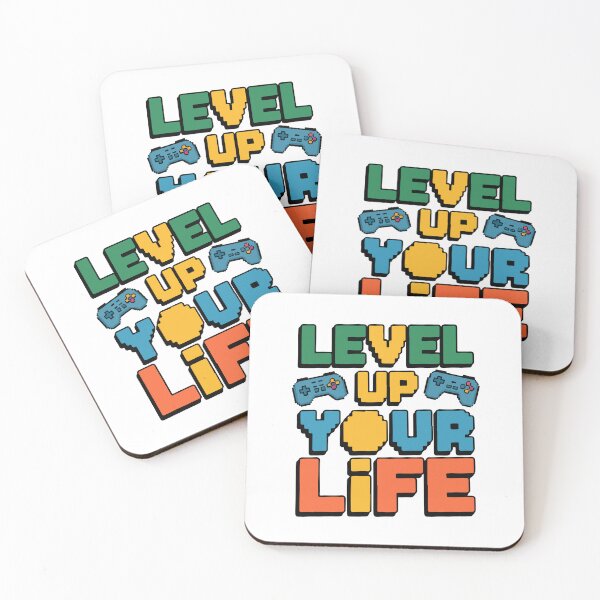 Item preview, Level Up Your Life — Retro Gamer Motivation designed and sold by QuietBloom80.