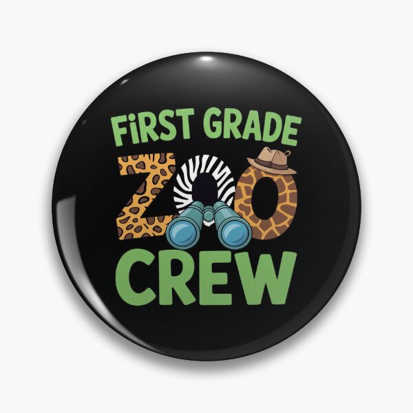 Item preview, First Grade Zoo Crew Back To School Wild Animal Safari Kids  designed and sold by MicanCuteStore.