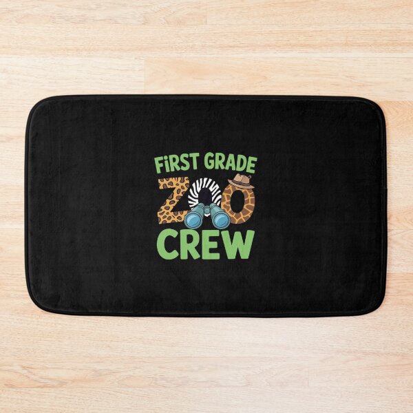 Item preview, First Grade Zoo Crew Back To School Wild Animal Safari Kids  designed and sold by MicanCuteStore.
