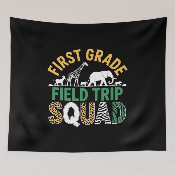 Item preview, First Grade Zoo Field Trip Squad Matching Teacher Students  designed and sold by lilLilaBatArt.