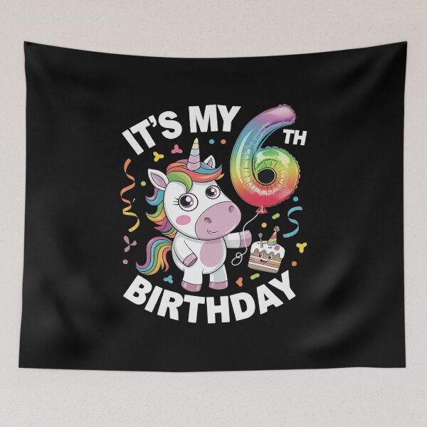 Item preview, Birthday Girl 6 year old, it's my 6th Birthday designed and sold by KotexTemu.
