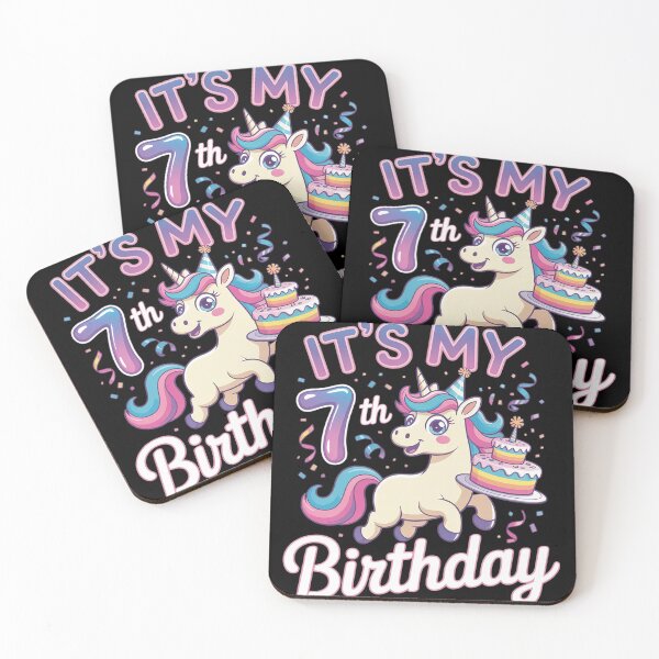 Item preview, Birthday Girl 7 year old, it's my 7th Birthday designed and sold by KotexTemu.