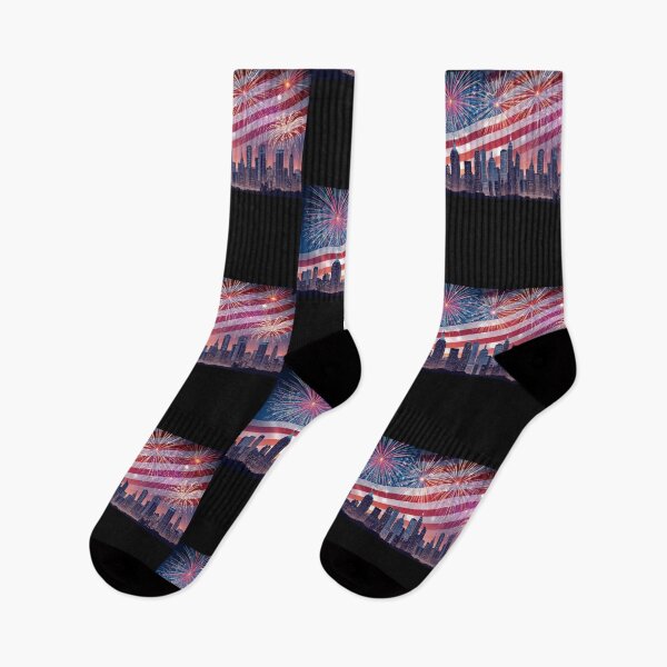 Item preview, American Flag USA City Sticker Design designed and sold by MiloOfficial.