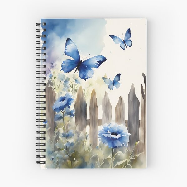 Item preview, Blue Butterflies and Flowers designed and sold by CalmnessbyChoice.
