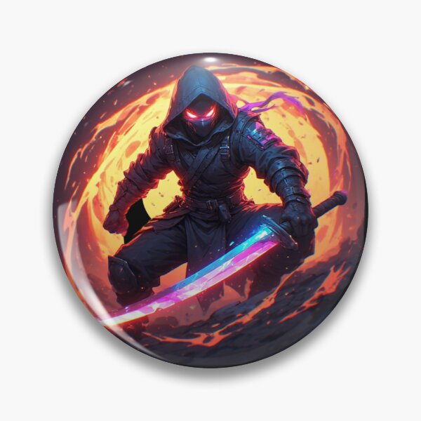 Item preview, Ninja Warrior in Battle with Samurai Sword designed and sold by SweetRossel.