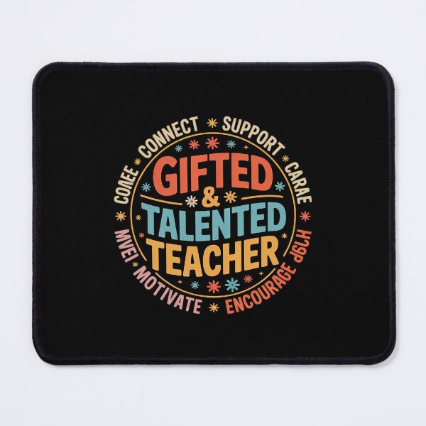 Item preview, Gifted & Talented Teacher Back to School Groovy designed and sold by lilLilaBatArt.