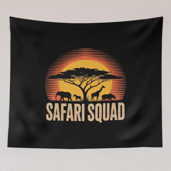 Item preview, Safari Squad Adventure Wildlife Explorer Animal Nature Fun designed and sold by velltoons.