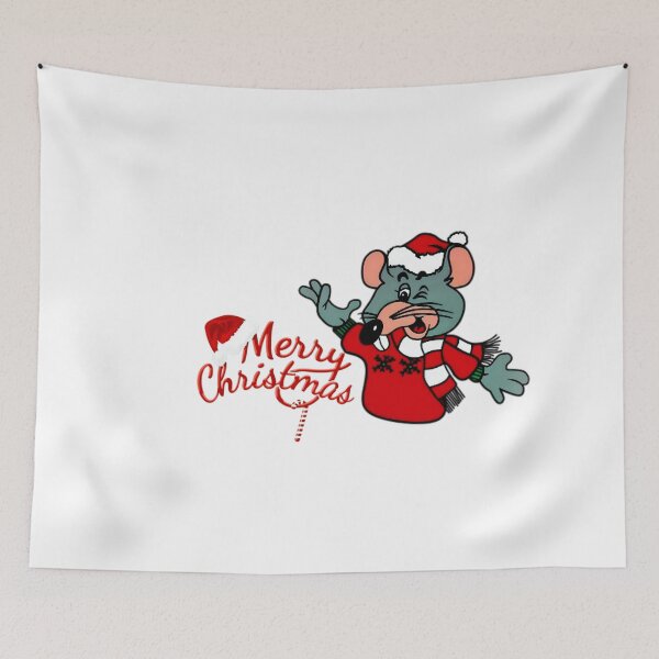 Item preview, Cute Christmas Mouse in Santa Outfit | Merry Christmas Cartoon Design designed and sold by Pandastore14.