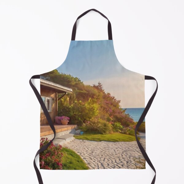 Item preview, Honey-Toned Wooden Cottage Facing the Open Ocean designed and sold by BlareBlare.