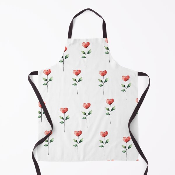Item preview, stickerpack 5 watercolor red heartshaped  flowers designed and sold by designkb.