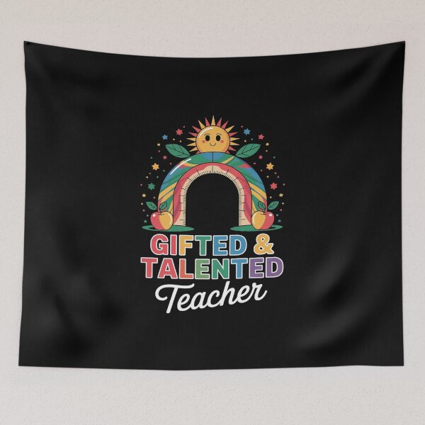 Item preview, Gifted Education Teacher Rainbow And Talented Teacher  designed and sold by MicanCuteStore.