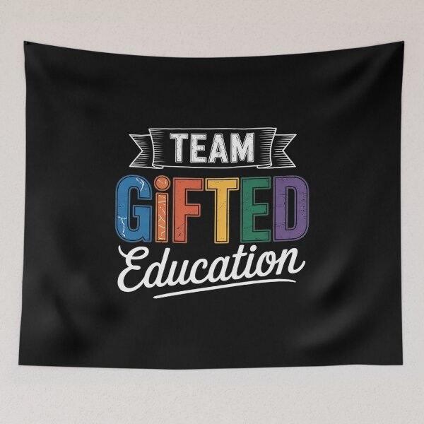 Item preview, Gifted Education Team T Teacher Student School  designed and sold by lilLilaBatArt.