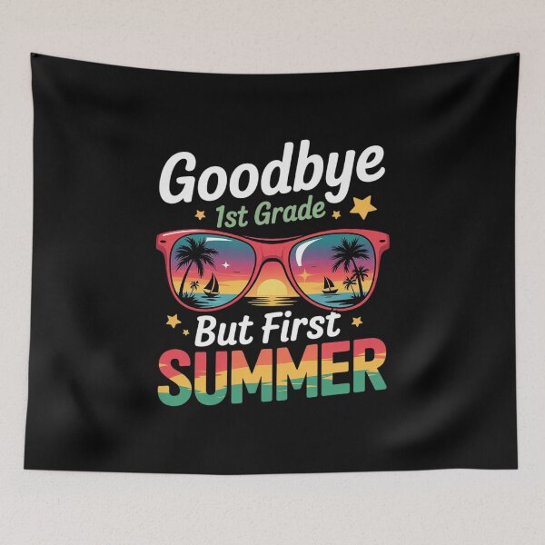 Item preview, Goodbye 1st Grade First Summer Graduation Last Day Boys  designed and sold by lilLilaBatArt.