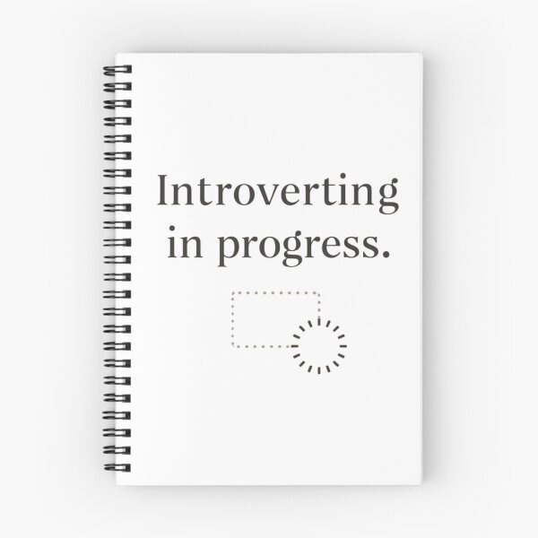 Item preview, Introverting in Progress | Funny Introvert Aesthetic Minimalist Design designed and sold by PunAtWork.