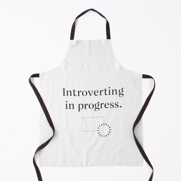 Item preview, Introverting in Progress | Funny Introvert Aesthetic Minimalist Design designed and sold by PunAtWork.