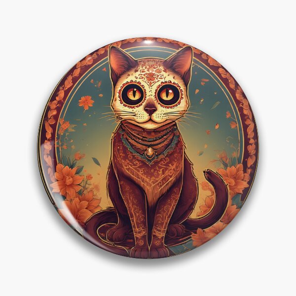 Item preview, Day of the Dead Cat #1 designed and sold by Sam-Tada.
