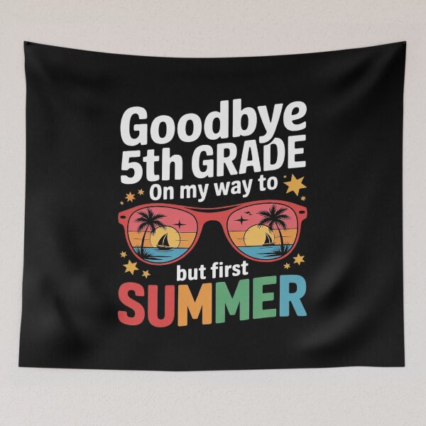 Item preview, Goodbye 5th Grade First Summer Graduation Last Day Boys  designed and sold by lilLilaBatArt.