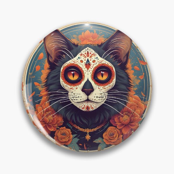 Item preview, Day of the Dead Cat #2 designed and sold by Sam-Tada.
