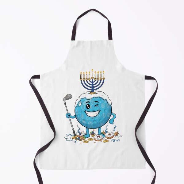 Item preview, Hanukkah Blue Character Golf Dreidel Menorah Illustration designed and sold by Han1986.