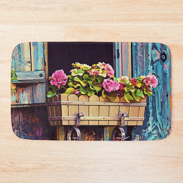 Item preview, Window Box with Flowers designed and sold by tomorrowsart.
