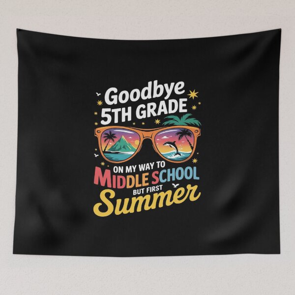 Item preview, Goodbye 5th Grade Graduation To Middle School Hello Summer 1  designed and sold by MicanCuteStore.