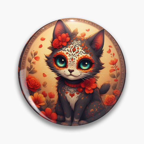 Item preview, Day of the Dead Cat #4 designed and sold by Sam-Tada.
