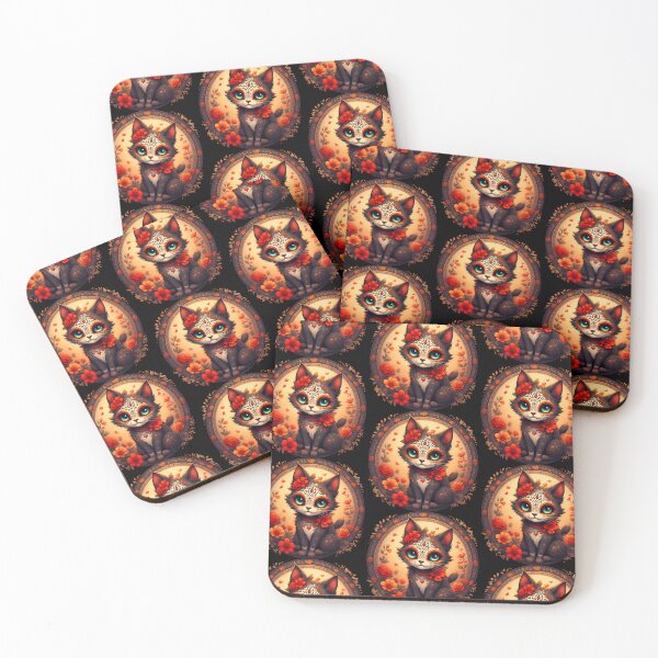 Item preview, Day of the Dead Cat #4 designed and sold by Sam-Tada.