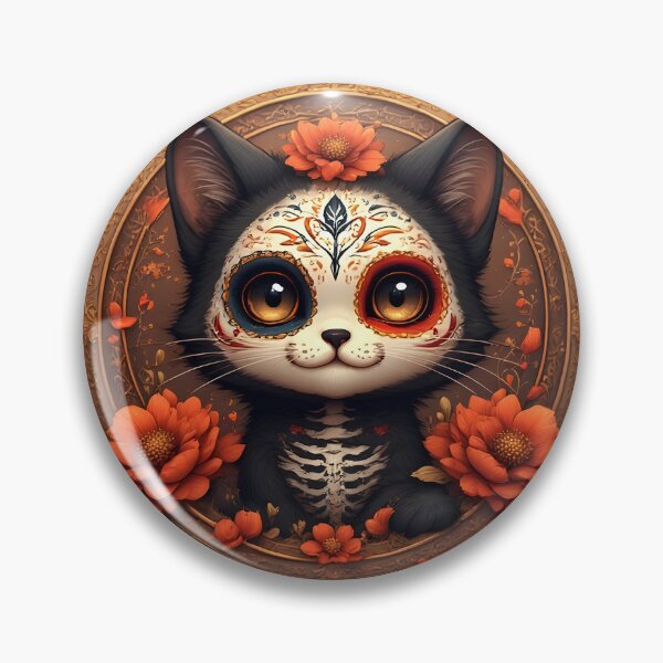 Item preview, Day of the Dead Cat #5 designed and sold by Sam-Tada.