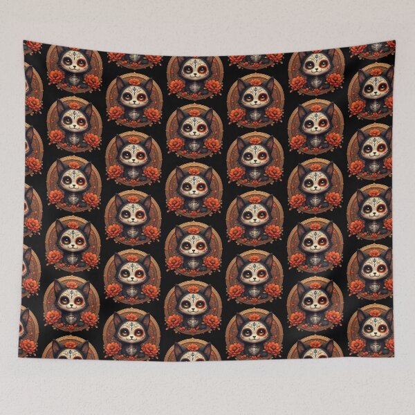 Item preview, Day of the Dead Cat #5 designed and sold by Sam-Tada.