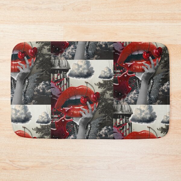 Item preview, Gothic Surreal Cherry Lips – Vampirecore Dark Aesthetic Art designed and sold by GlauciaSouEu.