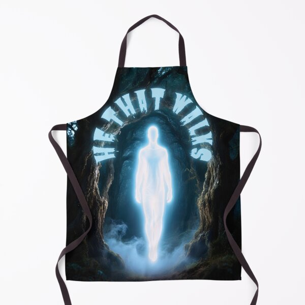 Item preview, He That Walks - Glowing Spirit in Haunted Forest Horror Art designed and sold by Vicksin ⭐⭐⭐⭐⭐.
