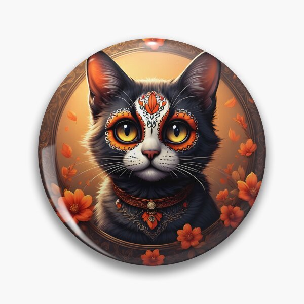 Item preview, Day of the Dead Cat #7 designed and sold by Sam-Tada.
