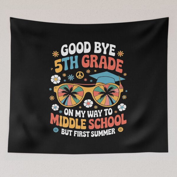 Item preview, Goodbye 5th Grade Last Day Of School Graduation To 6th Grade  designed and sold by lilLilaBatArt.